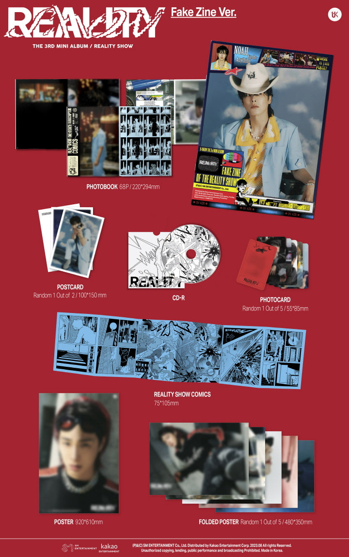 Fake Zine Ver. (B Ver.)【早期購入特典あり】 東方神起 ユノ Reality Show 3rd ミニアルバム ( 韓国盤  )(韓メディアSHOP限定特典付)