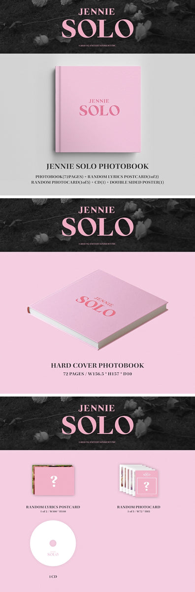 アウトレット】 BLACKPINK JENNIE SOLO PHOTOBOOK +CD ( 韓国盤 )(韓