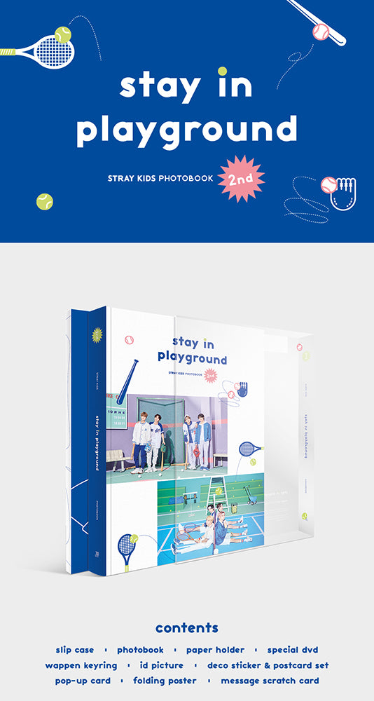送料無料 Stray Kids 2nd PHOTOBOOK stay in playground DVD + 写真集 