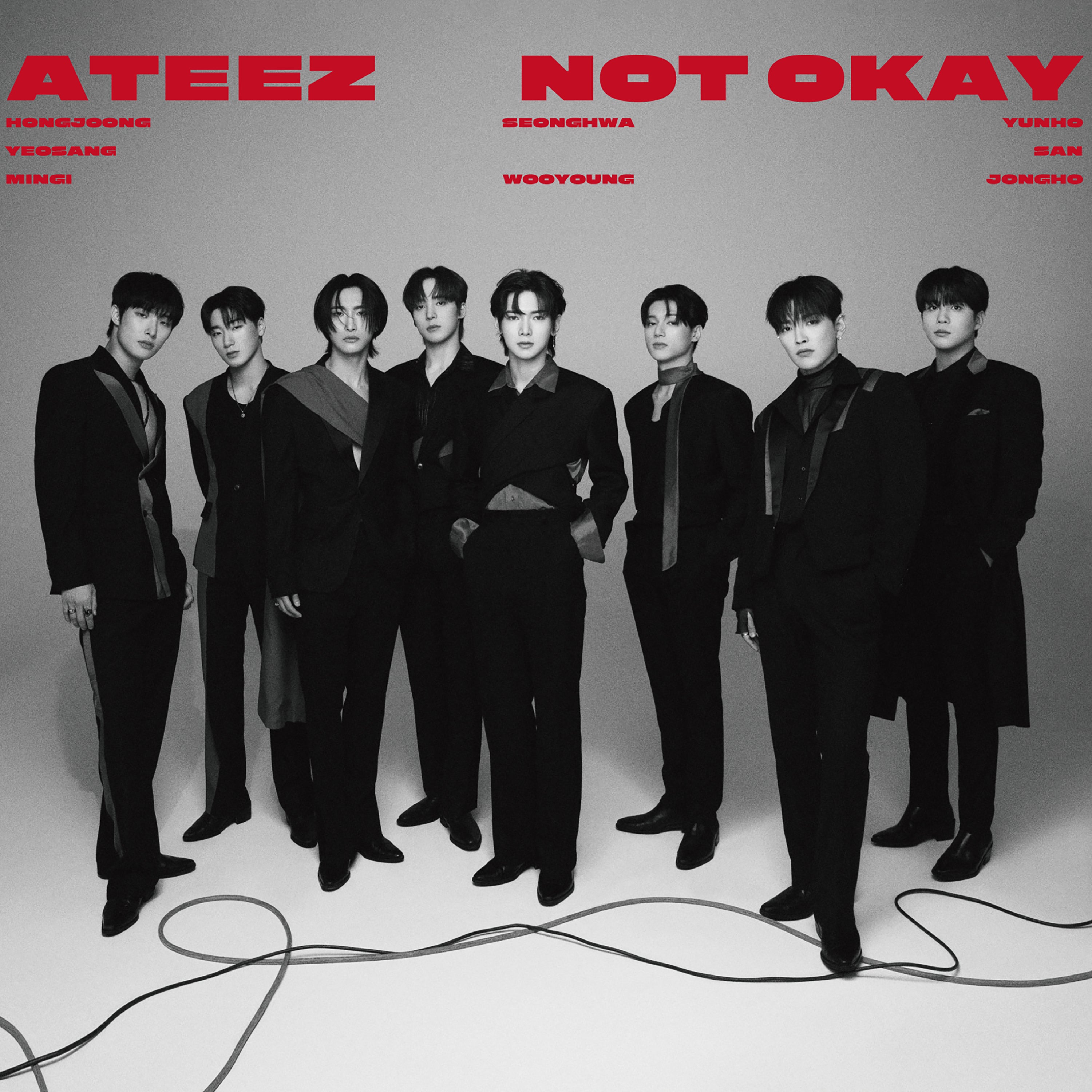 ATEEZ NOT OKAY ポスター B2サイズ - 蛍光灯・電球