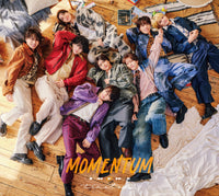 Blu-rayセット【特典5種付】 timelesz MOMENTUM 【 初回限定盤A+B+通常盤 】【特典:3形態同時購入特典 ストリーミング映像視聴用シリアルコード+MOMENTUMトレーディングカードセット(ソロ8種)+分けて使える！MOMENTUMステッカーシート ver. A+B+分けて使える！MOMENTUMソロクリアカードシート】(シリアルコード入りプレイリストカード封入×3)