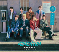 Blu-rayセット【特典5種付】 timelesz MOMENTUM 【 初回限定盤A+B+通常盤 】【特典:3形態同時購入特典 ストリーミング映像視聴用シリアルコード+MOMENTUMトレーディングカードセット(ソロ8種)+分けて使える！MOMENTUMステッカーシート ver. A+B+分けて使える！MOMENTUMソロクリアカードシート】(シリアルコード入りプレイリストカード封入×3)