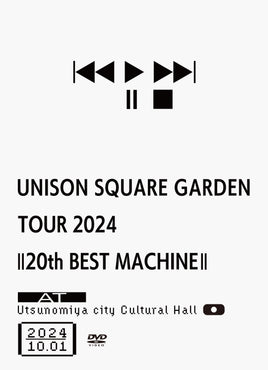 送料無料 【特典付】 UNISON SQUARE GARDEN TOUR 2024「20th BEST MACHINE」 at Utsunomiya city Cultural Hall 2024.10.01 (DVD+CD)【特典:クリアマルチケース】