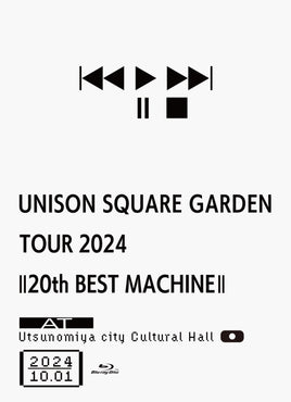 送料無料 【特典付】 UNISON SQUARE GARDEN TOUR 2024「20th BEST MACHINE」 at Utsunomiya city Cultural Hall 2024.10.01 (Blu-ray+CD)【特典:クリアマルチケース】