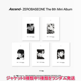 11 VER.【早期購入特典あり】 ZEROBASEONE Ascend- 6th ミニアルバム ジャケットランダム ( 韓国盤 )(韓メディアSHOP限定特典付)