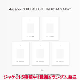 11 VER.【早期購入特典あり】 ZEROBASEONE Ascend- 6th ミニアルバム ジャケットランダム ( 韓国盤 )(韓メディアSHOP限定特典付)