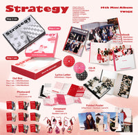 送料無料 【早期購入特典あり】 TWICE STRATEGY 14th ミニアルバム (初回ポスター丸めて付)( 韓国盤 )(韓メディアSHOP限定特典付)