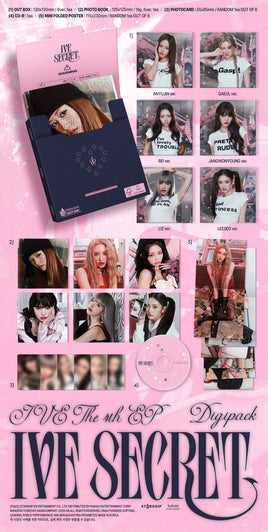 Digipack Ver.【早期購入特典あり】 IVE THE 4th EP [ IVE SECRET ] ジャケットランダム ( 韓国盤 )(韓メディアSHOP限定特典付)