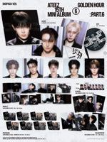 DIGIPACK VER.【早期購入特典あり】 ATEEZ GOLDEN HOUR: Part.6 15th ミニアルバム ジャケットランダム ( 韓国盤 )(韓メディアSHOP限定特典付)
